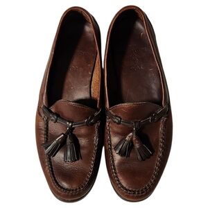 Vintage Polo Ralph Lauren Leather Tassel Loafers Size 11.5 D Made In Mexico
